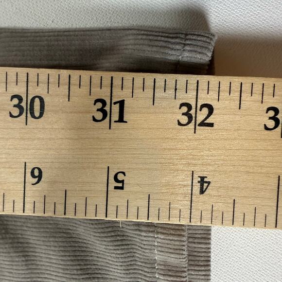 GAP 1969 Perfect Boot Corduroy Pants Women’s 26 Shark Skin Gray Tan 32" Inseam - Picture 8 of 9